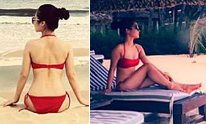 Hương Tràm khoe thân hình nuột nà với bikinii
