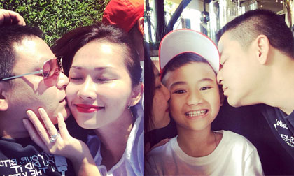 Kim Hiền khoe ảnh đi chơi hạnh phúc cùng chồng con sau đám cưới ở Mỹ