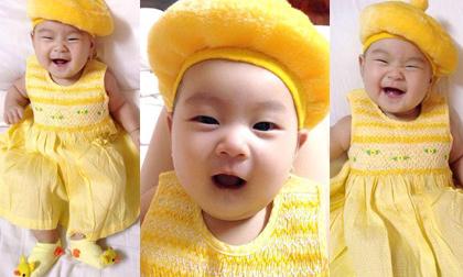 Con gái Lý Hải - Minh Hà diện đồ 'tông xuyệt tông' hóa 'vịt vàng' đáng yêu