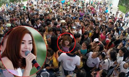 'Rừng fan' chen chúc xô đẩy vì Minh Hằng