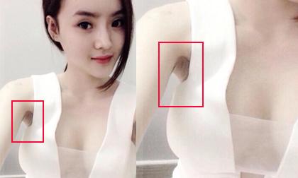 Em gái Phương Trinh khoe vòng một 'thả' và vùng nách photoshop vừa đen vừa 'dị dạng'
