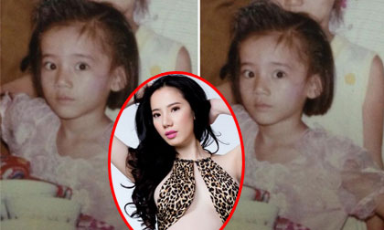 Chung Thục Quyên khoe ảnh thơ ấu thơ ngây đáng yêu