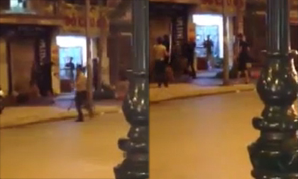 Kinh hoàng nhóm thanh niên rượt đuổi chém nhau trên phố