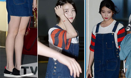 'Sốt' vì vẻ mặt thiên thần và cặp đùi 'mật ong' của IU
