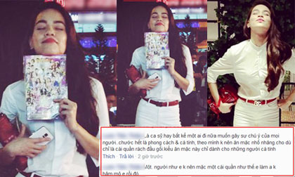 Hồ Ngọc Hà tạo dáng 'khó đỡ', bị anti-fan phê phán vì mặc quần rách