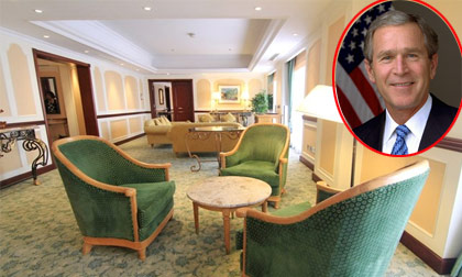 'Soi' phòng Tổng thống Mỹ George Bush từng nghỉ lại ở Việt Nam