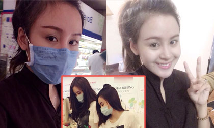 Bà Tưng 'học đòi' chị em Angela Phương Trinh đeo khẩu trang đi siêu thị