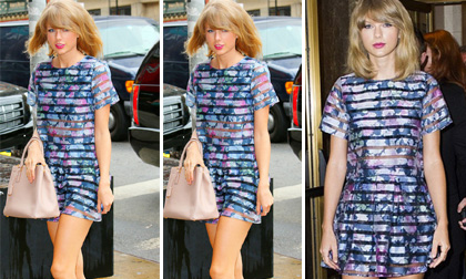 'Công chúa' Taylor Swift khoe chân dài miên man với váy ngắn