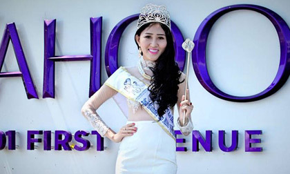 Hoa Hậu Huỳnh Thuý Anh thăm quan các công ty nổi tiếng tại Mỹ google, Facebook, Yahoo