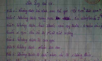 Sốc với nữ sinh lớp 6 làm… 'nội quy giữ chồng'