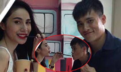 Thuỷ Tiên khoe ảnh chung ống hút và khen chồng ngọt như mía lùi