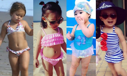 Khi sao nhí Việt đọ dáng bikini cực yêu với Harper