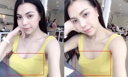 Trà Ngọc Hằng khoe mặt mộc 'tàn tạ' và 'đỉnh chóp' lấp ló