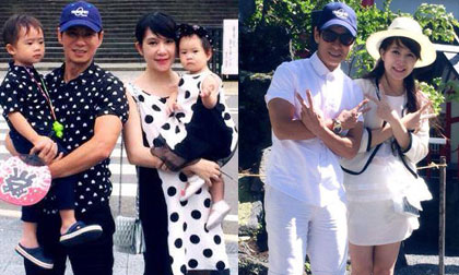 Gia đình Lý Hải - Minh Hà diện đồ 'chất lừ' đi du hí ở Nhật