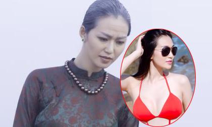 'Choáng' Khánh My hóa bà già với tóc bạc trắng, da nhăn nheo đáng sợ