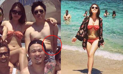 Lê Hiếu lộ bụng đầy mỡ cạnh bạn gái 9x xinh đẹp