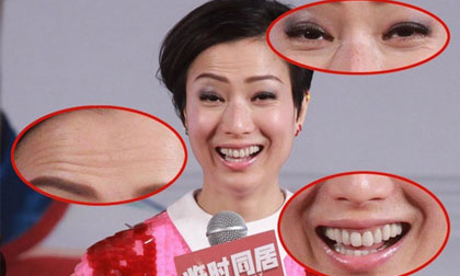 Nữ diễn viên đa tài Trịnh Tú Văn lộ hai cằm và làn da nhăn nheo