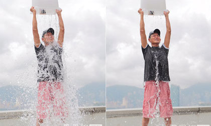 Nối gót sao Âu Mỹ, sao châu Á phát sốt với trào lưu tắm nước đá làm từ thiện