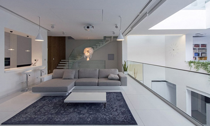 Nhà 7 tầng có 3 phòng xoay 90 độ ấn tượng