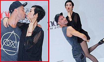 Choáng với màn “khóa môi” của Xuân Lan và Adam