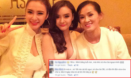 Em gái Angela Phương Trinh bị chê già như U40