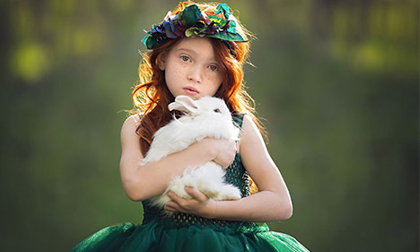 Bà mẹ chụp ảnh 10 đứa con đẹp như truyện cổ tích