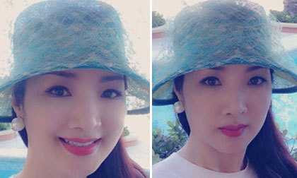 Hoa hậu Giáng My xinh đẹp, trẻ trung như gái đôi mươi