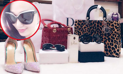 Khánh My đeo kính sành điệu khoe 'núi' hàng hiệu mới 'tậu'