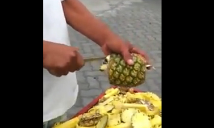 Cao thủ gọt dứa