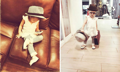 Nhóc tì nhà Vũ Thu Phương ngày càng sành điệu hơn mẹ