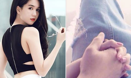 Ngọc Trinh gây tò mò khi khoe ảnh 'tay đan tay' bạn trai giấu mặt