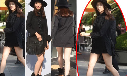 Kim Min Jung gây chú ý với style 'giấu quần'