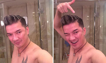 Đàm Vĩnh Hưng khoe ảnh tắm lấp ló hình xăm cá tính