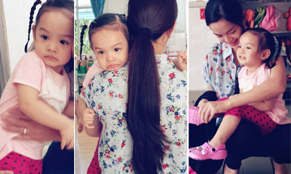 Con gái Phạm Quỳnh Anh khóc 'hết nước mắt' ngày đầu tới trường