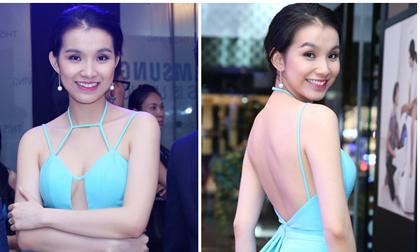 Hoa hậu Thùy Lâm khoe lưng trần gợi cảm