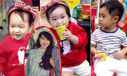 Mặc bầu bí, Minh Hà vẫn tưng bừng đưa con đi chơi