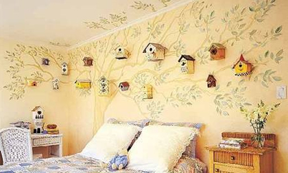 Nhà đẹp với họa tiết chim chóc