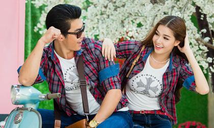 Trương Nam Thành diện đồ đôi, tình tứ cùng siêu mẫu Kỳ Hân