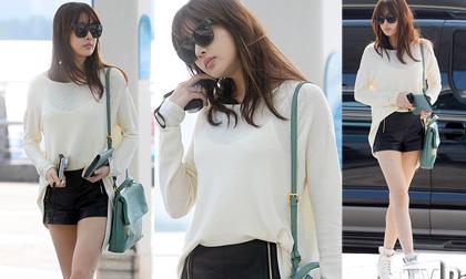 Kang So Ra diện short khoe chân thon nổi bật tại sân bay