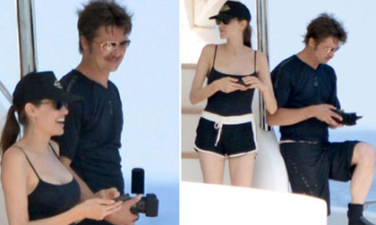 Angelina Jolie - Brad Pitt hưởng tuần trăng mật trên du thuyền hạng sang