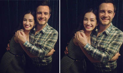 Trúc Diễm khoe được ôm thắm thiết cựu thành viên Westlife