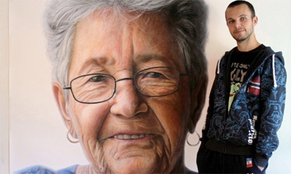 Chàng thợ xăm có tài vẽ tranh sống động như thật