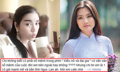 Lý Nhã Kỳ động viên đàn em Ngọc Lan vượt qua 'sóng gió'