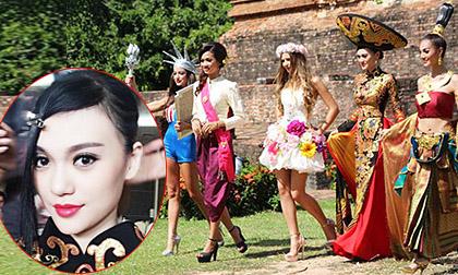 Cao Thùy Linh lộng lẫy với trang phục dân tộc tại Hoa hậu Quốc tế 2014