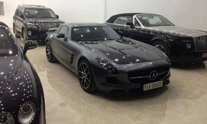 Dàn siêu xe nhà chồng Hà Tăng bất ngờ hội tụ