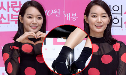 'Hồ ly' Shin Min Ah lôi thôi vì mix tất ngắn cùng giày cao gót