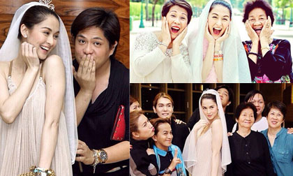 'Mỹ nhân đẹp nhất Philippines' nhắng nhít khi chụp ảnh cưới