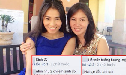 Thu Minh gây 'bão' mạng với ảnh chụp cùng chị gái như 'song sinh'