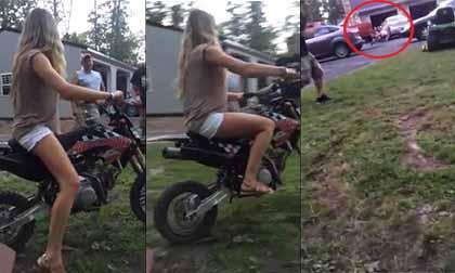 Tông ô tô, bài học đầu tiên khi tập xe máy