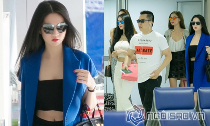 Ngọc Trinh tỏa sáng như minh tinh Hollywood tại sân bay Nội Bài 